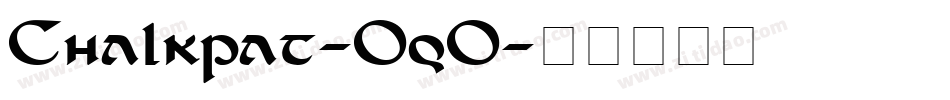 Chalkpat-OqO字体转换