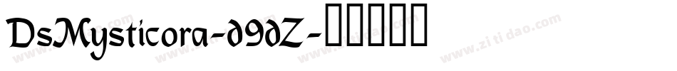 DsMysticora-d9dZ字体转换