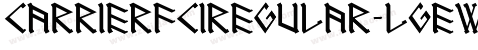 Carrierfc1Regular-lGew字体转换