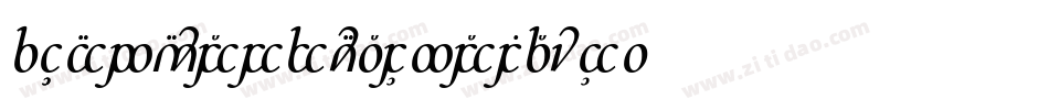 CooperhewittSemibolditalic-orBq字体转换