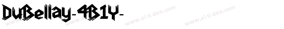 DuBellay-4B1Y字体转换
