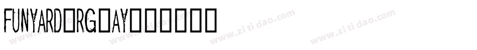 Funyard-rg8Ay字体转换