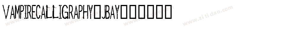 Vampirecalligraphy-jBAy字体转换