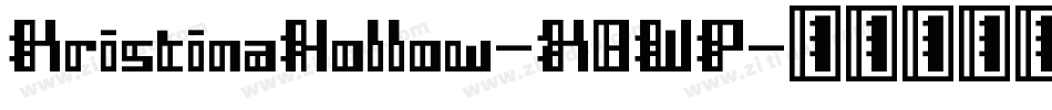 KristinaHollow-X8WP字体转换