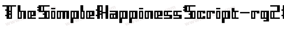 TheSimpleHappinessScript-rg2Wp字体转换 TheSimpleHappinessScript-rg2Wp字体转换