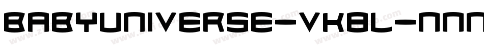 BabyUniverse-vK8L字体转换