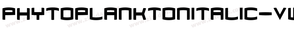 PhytoplanktonItalic-vW8L字体转换
