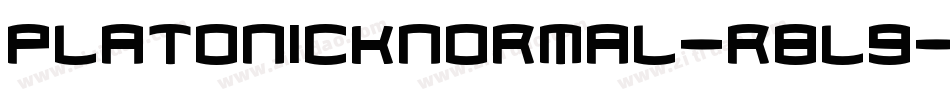 PlatonickNormal-r8L9字体转换