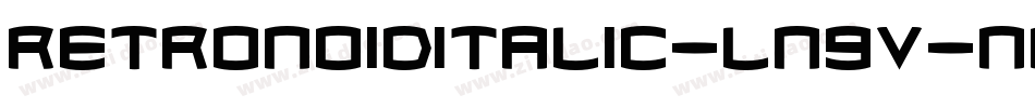 RetronoidItalic-ln9V字体转换