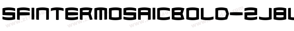 SfIntermosaicBold-zJ8L字体转换