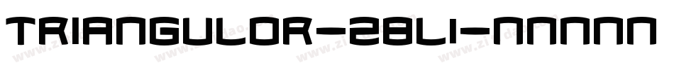Triangulor-z8l1字体转换