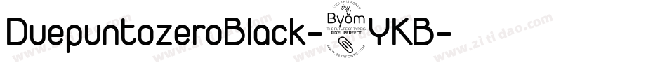 DuepuntozeroBlack-8YKB字体转换