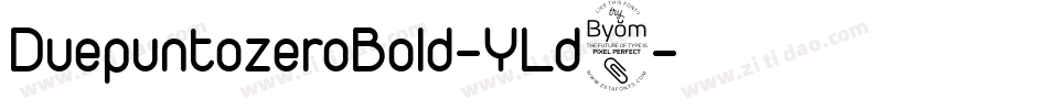 DuepuntozeroBold-YLd8字体转换
