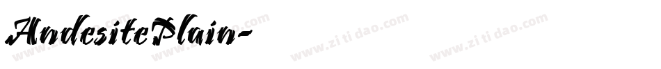 AndesitePlain字体转换