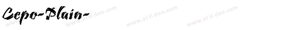 Cepo-Plain字体转换