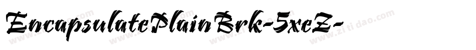EncapsulatePlainBrk-5xeZ字体转换