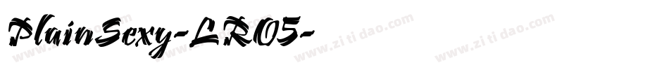 PlainSexy-LRO5字体转换