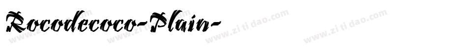 Rocodecoco-Plain字体转换