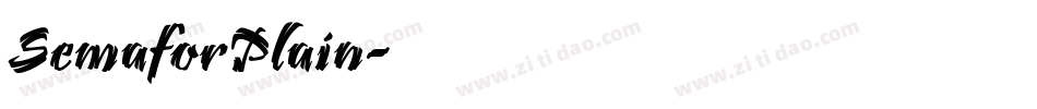 SemaforPlain字体转换