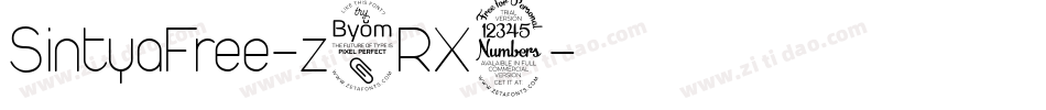 SintyaFree-z8RX3字体转换 SintyaFree-z8RX3字体转换