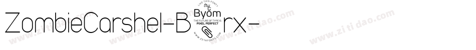 ZombieCarshel-B8rx字体转换