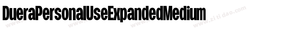 DueraPersonalUseExpandedMedium-aJX5字体转换