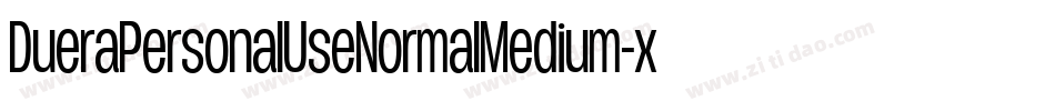 DueraPersonalUseNormalMedium-xpr5字体转换