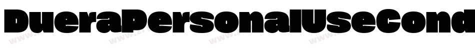 DueraPersonalUseCondensedLight-gJWR字体转换