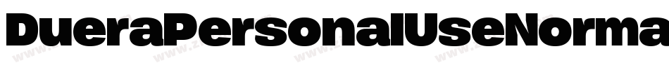 DueraPersonalUseNormalLight-36Y6字体转换
