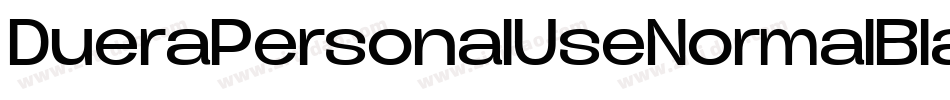 DueraPersonalUseNormalBlack-O5lP字体转换