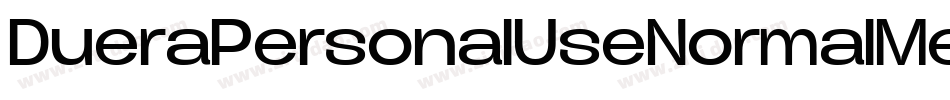 DueraPersonalUseNormalMedium-xpr5字体转换