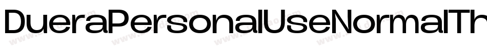 DueraPersonalUseNormalThin-p5Ar字体转换