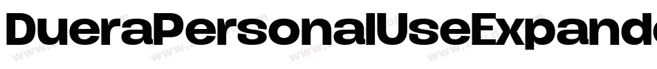DueraPersonalUseExpandedThin-E5We字体转换