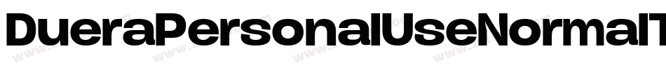 DueraPersonalUseNormalThin-p5Ar字体转换