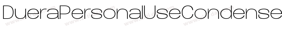 DueraPersonalUseCondensedMedium-o6D0字体转换