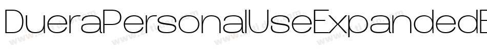 DueraPersonalUseExpandedBlack-06Rz字体转换