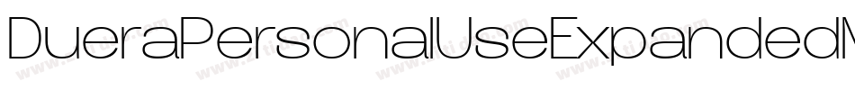 DueraPersonalUseExpandedMedium-aJX5字体转换