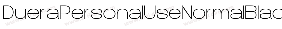 DueraPersonalUseNormalBlack-O5lP字体转换