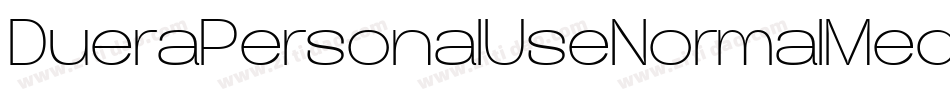 DueraPersonalUseNormalMedium-xpr5字体转换