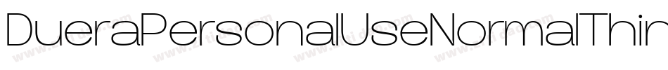 DueraPersonalUseNormalThin-p5Ar字体转换