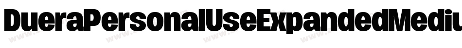 DueraPersonalUseExpandedMedium-aJX5字体转换
