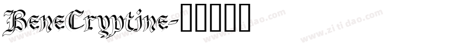 BeneCryptine字体转换