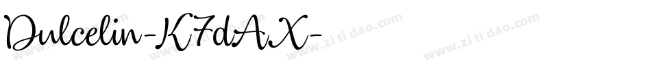 Dulcelin-K7dAX字体转换