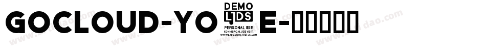 GoCloud-yO3e字体转换