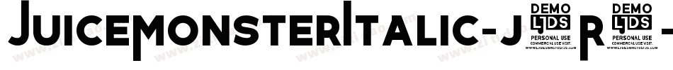 JuiceMonsterItalic-j2R7字体转换