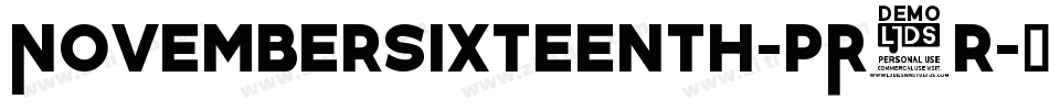 NovemberSixteenth-pR2r字体转换