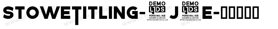 StoweTitling-7j3E字体转换