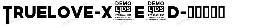 Truelove-X3E3d字体转换