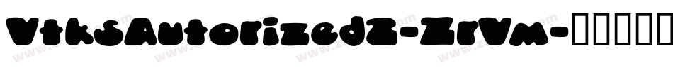 VtksAutorized2-ZrVm字体转换