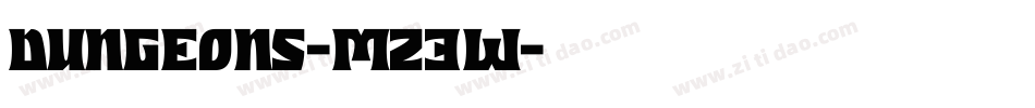 Dungeons-Mz3w字体转换